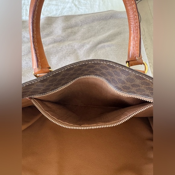 Triomphe Vintage Leather Tote Celine Brown - Picture 12 of 12